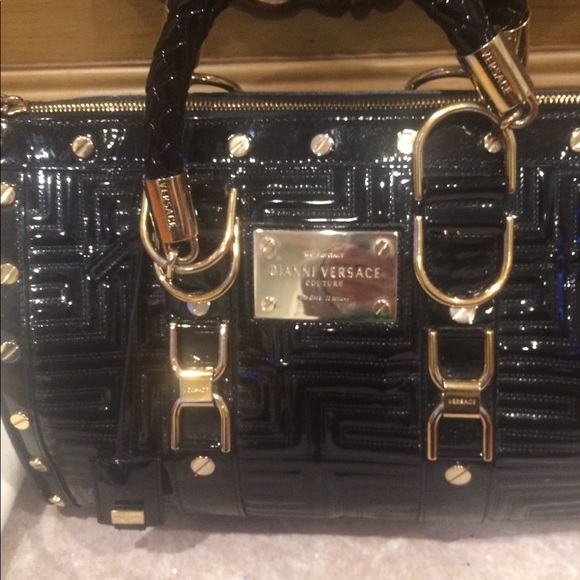 Gianni Versace Patent Madonna Snap Out Of It Bag - Picture 4 of 8